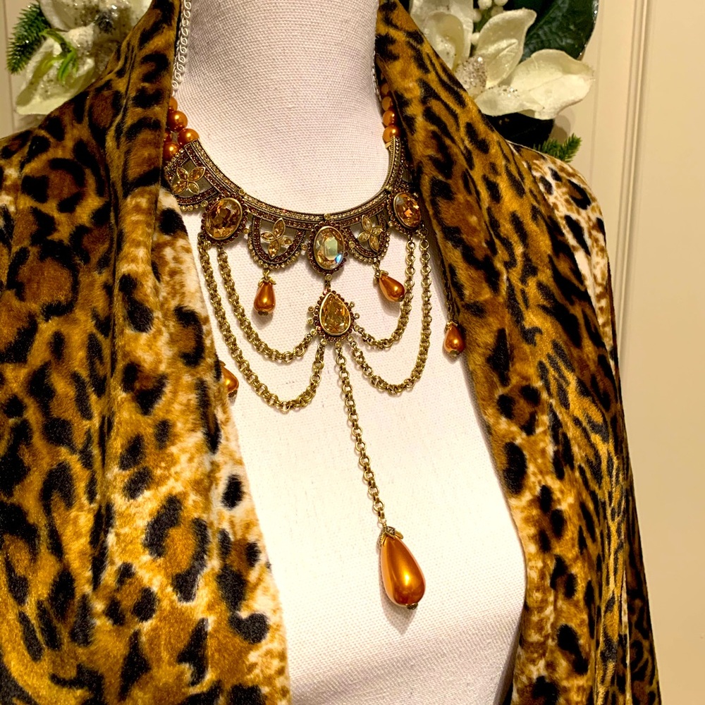 Misook Luxurious Leopard Coat